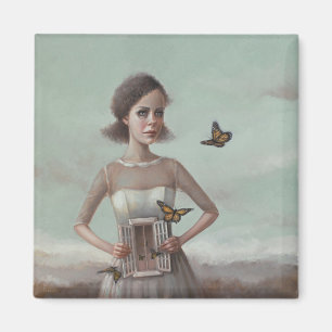 Magnet-Butterfliegen im Stomach von Liese Chavez Magnet