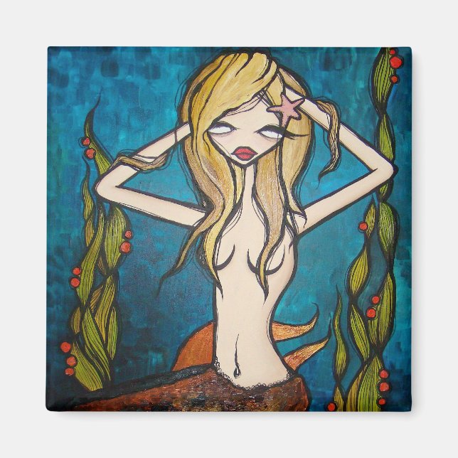 Magnet Carré "Beaucoup d'eau" (Devant)