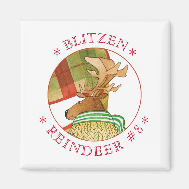 Magnet Carré BLITZEN REINDEER (Devant)