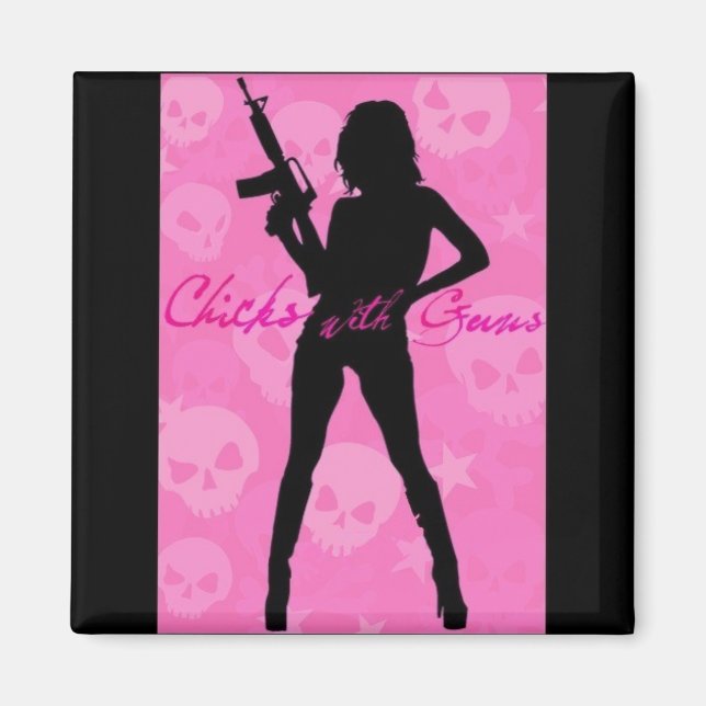 Magnet carré - Customisé (Devant)