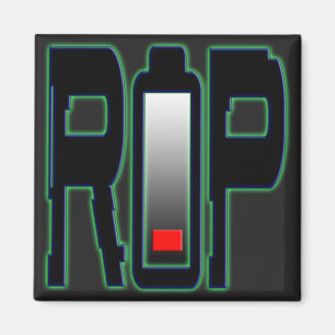 Magnet Carré de batterie RIP