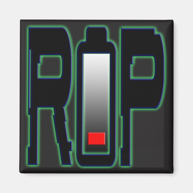 Magnet Carré de batterie RIP (Devant)