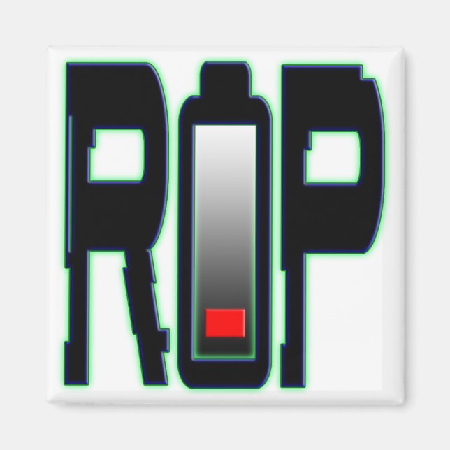 Magnet Carré de batterie RIP (Devant)