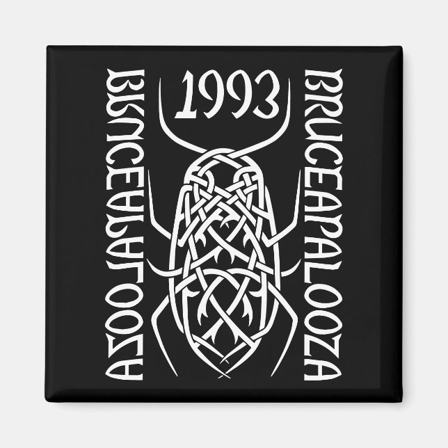 Magnet Carré d'impression blanc (Devant)