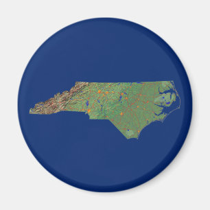 Magnet Carte Caroline du Nord