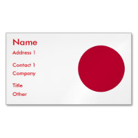 Magnet carte de visite avec drapeau du Japon