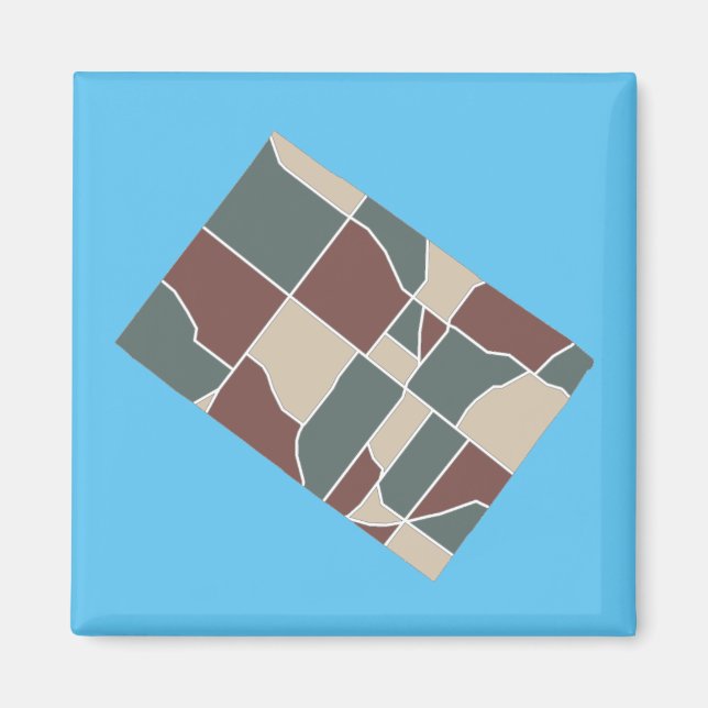 Magnet Carte du canton de Whitpain (Devant)