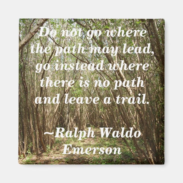 Magnet : Chemin arboré avec inspiration... - Custo (Devant)