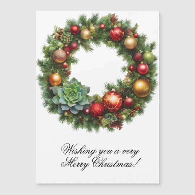 Magnet Christmas Card 5"x7" (Vorderseite)