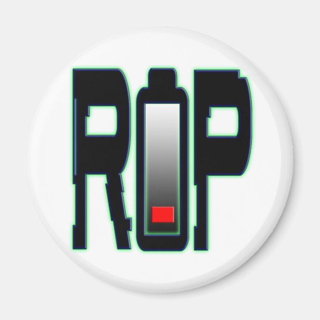 Magnet circulaire de batterie RIP (Devant)