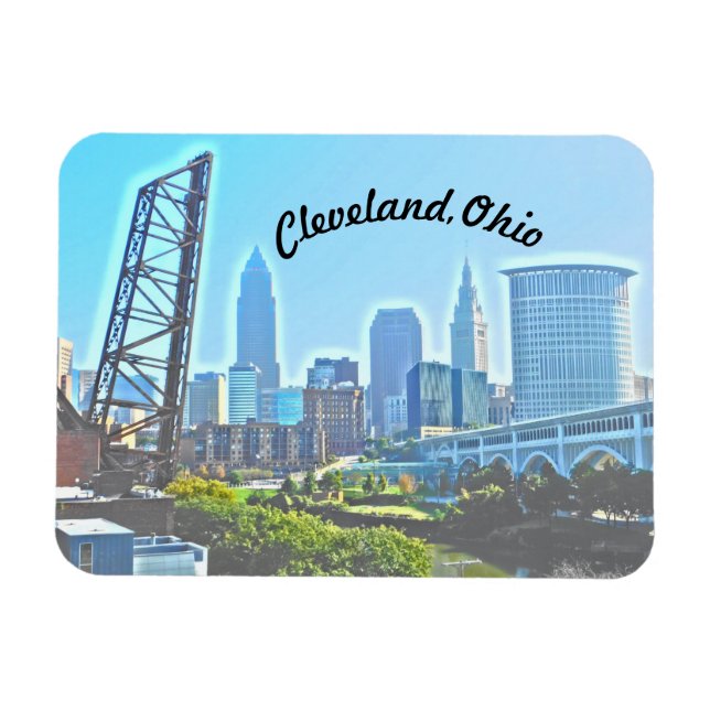 Magnet Cleveland Morning (Kurvester Text) (Horizontal)
