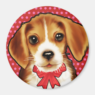 Magnet Custom, mignon petit Beagle.