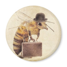 Magnet d'abeilles du travailleur