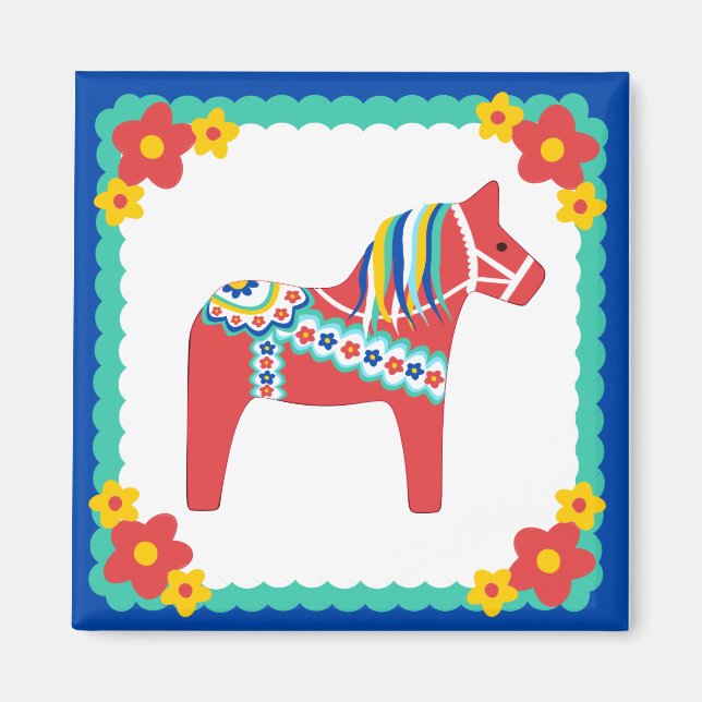 Magnet Dala Horse (Devant)