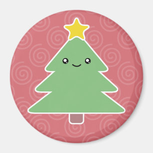 Magnet d'arbre de Noël Kawaii