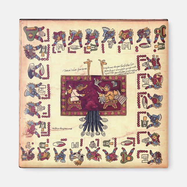 Magnet d'art aztèque (Devant)