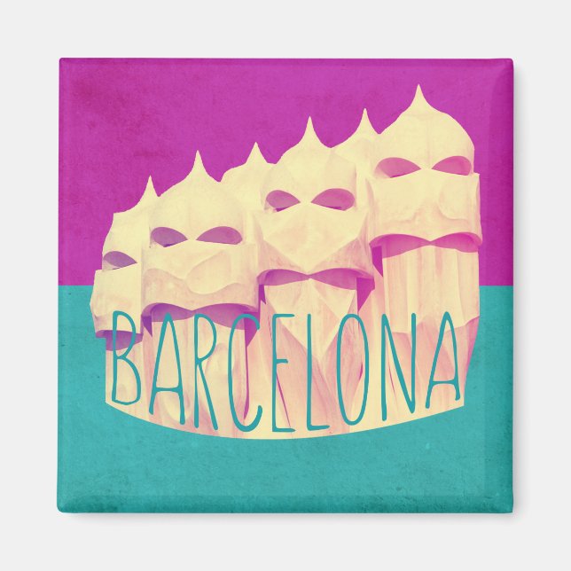 Magnet de Barcelone Gaudi Paradise (Devant)