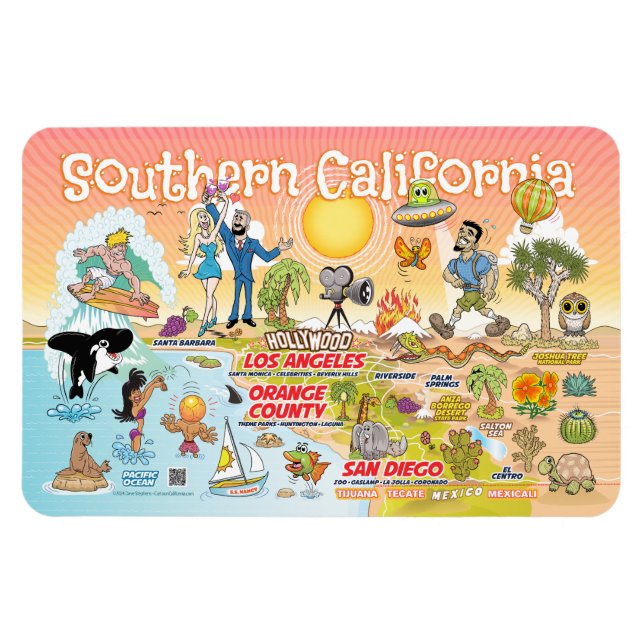 Magnet de Californie du Sud (Horizontal)