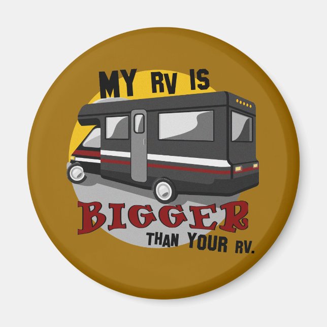 Magnet de camping RV amusant (Devant)