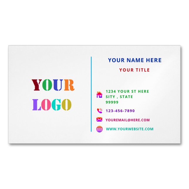 Magnet de Carte de visite professionnel personnali (devant)