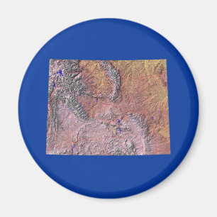 Magnet de carte Wyoming