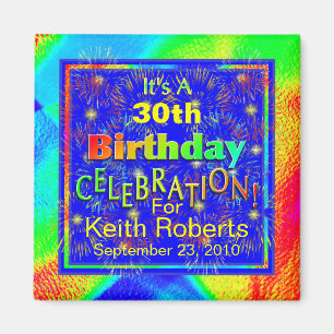 Magnet de célébration d'anniversaire