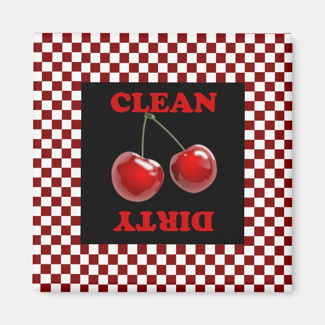 Magnet de cerises en carton (Devant)