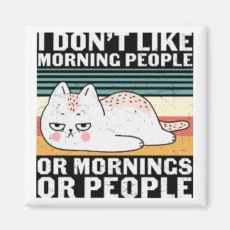 Magnet de chat amusant rétro