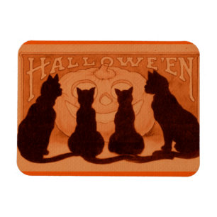 Magnet de chats d'Halloween