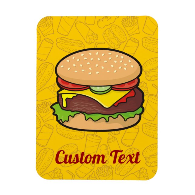 Magnet de cheeseburger (Vertical)