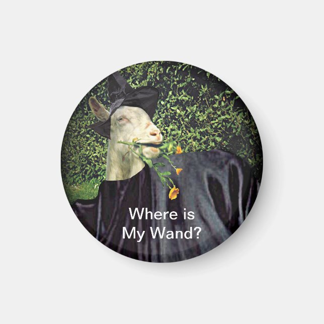 Magnet de chèvre de l'Assistant Halloween (Devant)