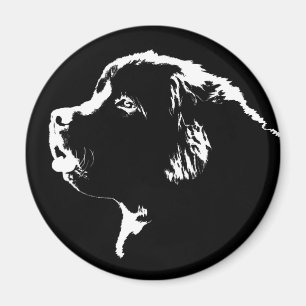 Magnet de chien frigo de Terre-Neuve / cadeau