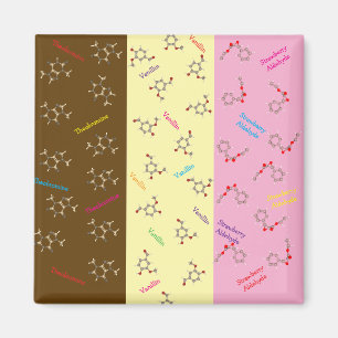 Magnet de chimie de la crème glacée napolitaine