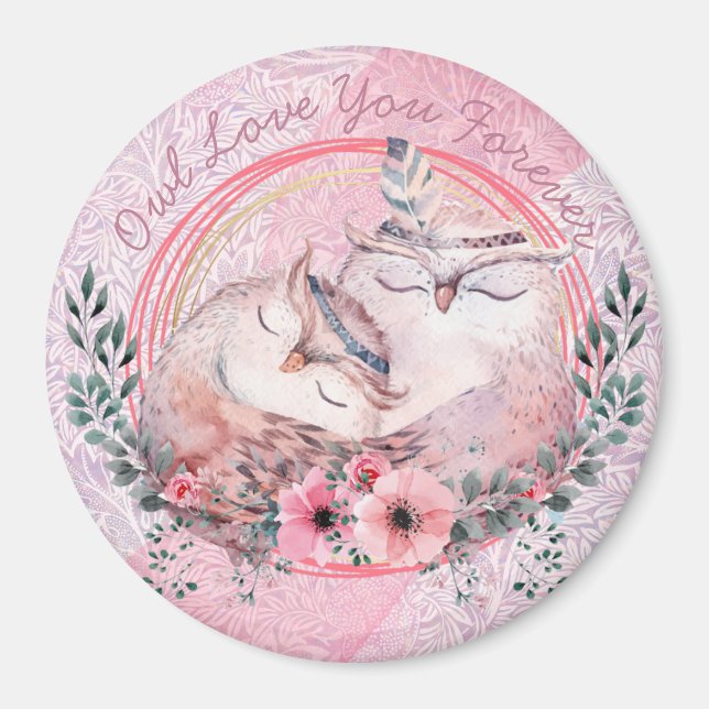 Magnet de chouettes (Devant)