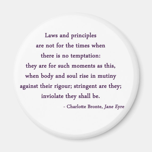 Magnet de citation Jane Eyre (Devant)