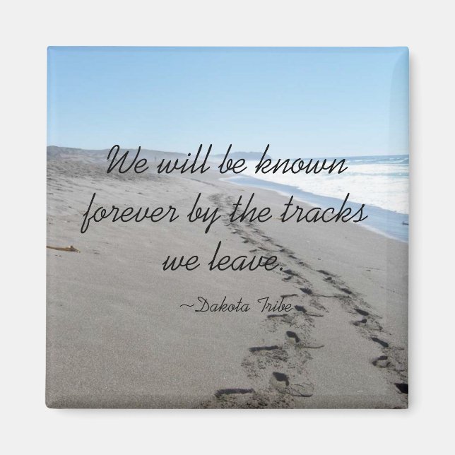 Magnet de citations de la tribu des Dakota de l'In (Devant)