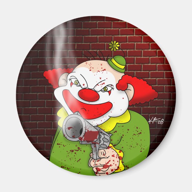 Magnet de clown tueur (Devant)
