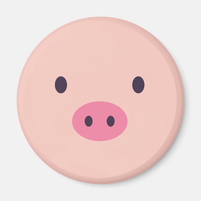 Magnet de cochon mignon (Devant)