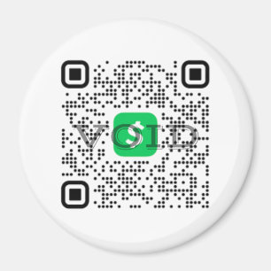 Magnet de code QR de l'application de trésorerie p