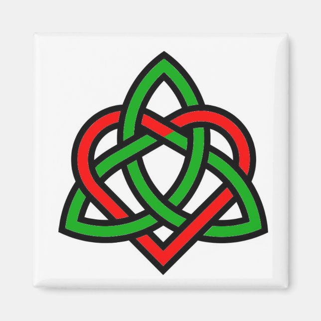 Magnet de coeur Celtique Triquetra (Devant)