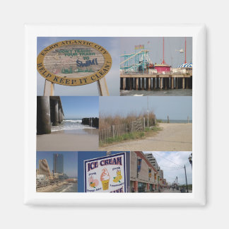 Magnet de collage de photos de la ville d'Atlantiq