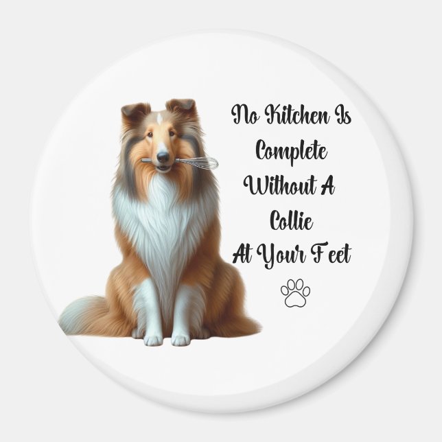 Magnet de cuisine Collie (Devant)
