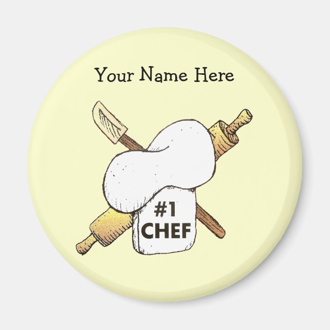 Magnet de cuisine du chef (Devant)