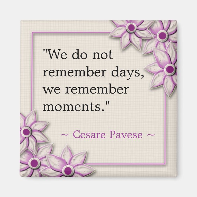 Magnet de devis inspirant les choix (Devant)