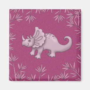 Magnet de dinosaure Tricératops mignon