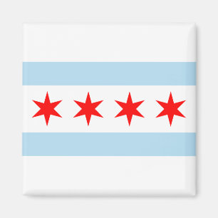 Magnet de drapeau de Chicago