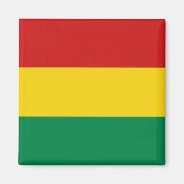Magnet de drapeau de la Bolivie (Devant)