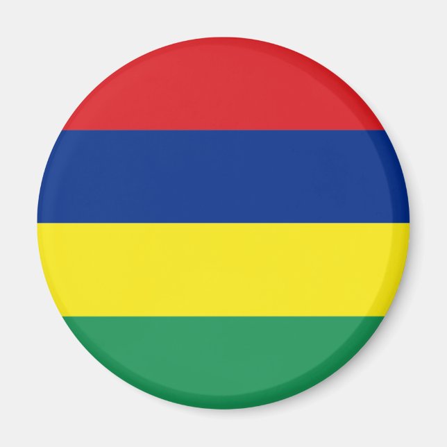 Magnet de drapeau de Maurice (Devant)