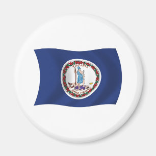 Magnet de drapeau de Virginie