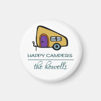 Magnet de faveurs de mariage personnalisé - Happy 